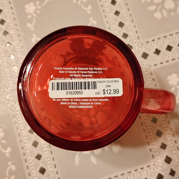 🆕 Chucky Wanna Play Glass Coffee Mug - 17.5 oz., New - Picture 6 of 7